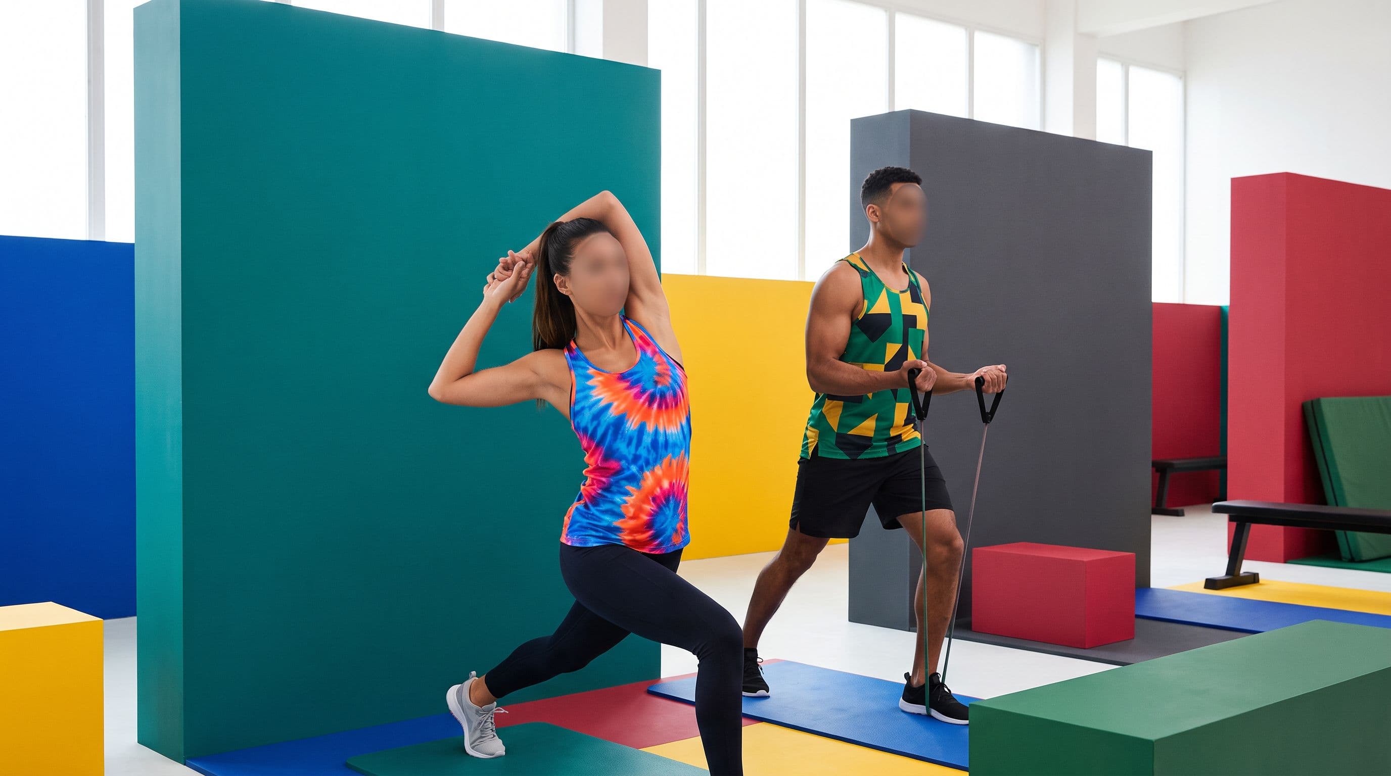Débardeurs de sport colorés Topdesport